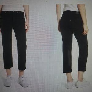 LEVI'S - black wedgie straight jeans